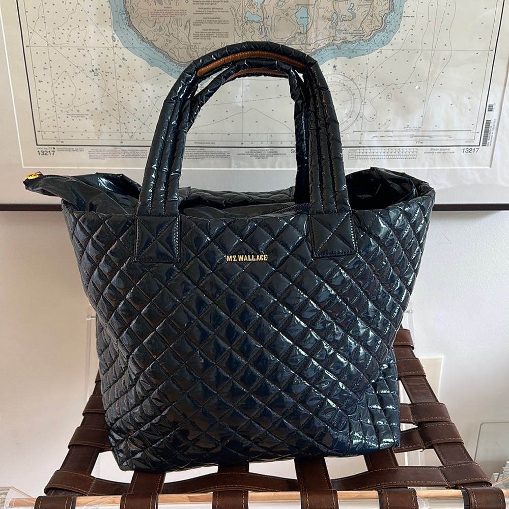 MZ WALLACE Large Metro Patent Tote Bag